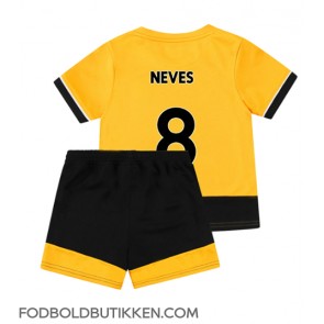 Wolves Ruben Neves #8 Hjemmebanetrøje Børn 2022-23 Kortærmet (+ Korte bukser)